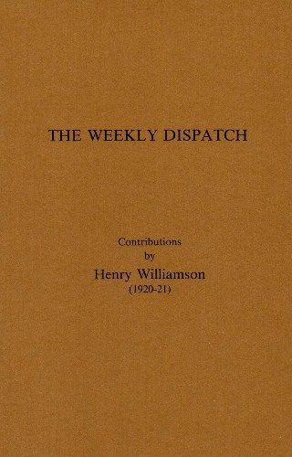Contributions to the Weekly Dispatch, 1920-21